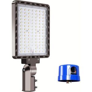 240W LED Parking Lot Light Mount 36000LM Dusk to Dawn 5000K Commercial IP65 NEW